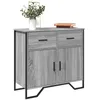 Image de vidaXL Dressoir 79.5x35,5x74,5 cm bewerkt hout grijs sonoma eikenkleur848547