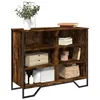 Image de vidaXL Buffet chêne fumé 91x35,5x74,5 cm bois d'ingénierie 848551