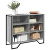 Image de vidaXL Buffet sonoma gris 91x35,5x74,5 cm bois d'ingénierie 848552