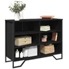 Image de vidaXL Buffet noir 101x35,5x74,5 cm bois d'ingénierie 848554