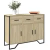 Image de Buffet chêne sonoma 97x32,5x74,5 cm bois d ingénierie