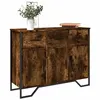 Image de vidaXL Buffet chêne fumé 97x32,5x74,5 cm bois d'ingénierie 848561