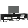 Image de vidaXL Meuble TV noir 180x34x41 cm bois d'ingénierie, support TV, buffet TV, meuble multimédia, banc TV, meuble hifi, centre 848574