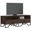Image de vidaXL Meuble TV chêne marron 122x34x41 cm bois d'ingénierie, support TV, buffet TV, meuble multimédia, banc TV, meuble 848583