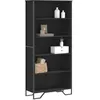 Image de vidaXL Bibliothèque noir 80x31x169 cm bois d’ingénierie