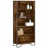Image de vidaXL Bibliothèque chêne fumé 80x31x169 cm bois d'ingénierie