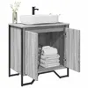 Image de vidaXL Armoire lavabo de salle de bain sonoma gris 60x35x60 cm, placard lavabo de salle de bain, meubles de salle de bain, 848657