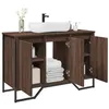 Image de vidaXL Armoire lavabo de salle de bain chêne marron 91x35x60 cm, placard lavabo de salle de bain, meubles de salle de bain, 848663