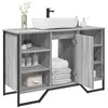 Image de vidaXL Armoire lavabo de salle de bain sonoma gris 91x35x60 cm, placard lavabo de salle de bain, meubles de salle de bain, 848667