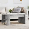 Image de vidaXL Table basse gris béton 102x55x42 cm bois d'ingénierie, table d'appoint, table de salon, table latérale, bout de 831856