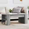 Image de vidaXL Table basse sonoma gris 102x55x42 cm bois d'ingénierie, table d'appoint, table de salon, table latérale, bout de 831859
