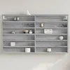 Image de Armoire à vitrine sonoma gris 100x8,5x58 cm bois d ingénierie