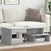 Image de vidaXL Table basse gris béton 102x55x35 cm bois d'ingénierie, table latérale, table de salon, table d'accent, bout de 848013