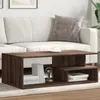 Image de Table basse chêne marron 102x55x35 cm bois d ingénierie