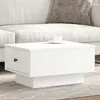 Image de vidaXL Table basse blanc 60x45x31 cm bois d'ingénierie 848080