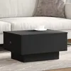 Image de vidaXL Table basse noir 60x45x31 cm bois d'ingénierie 848081
