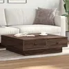 Image de vidaXL Table basse Chêne marron 90x90x28 cm Bois d'ingénierie 848093