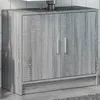 Image de vidaXL Armoire d'évier sonoma gris 63x29x55 cm bois d'ingénierie, armoire de salle de bain, armoire de rangement salle de 848099