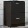Image de vidaXL Armoire d'évier noir 40x37x59 cm bois d'ingénierie, armoire de salle de bain, armoire de rangement salle de bain, 848102