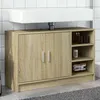 Image de vidaXL Armoire d'évier chêne sonoma 90x29x55 cm bois d'ingénierie, armoire de salle de bain, armoire de rangement salle de 848124