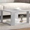 Image de vidaXL Table basse gris béton 51,5x51,5x30 cm bois d'ingénierie, table d'appoint, table de salon, table latérale, bout de 848139