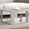 Image de vidaXL Table basse sonoma gris 51,5x51,5x30 cm bois d'ingénierie, table d'appoint, table de salon, table latérale, bout de 848141