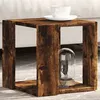 Image de vidaXL Table basse chêne fumé 32x32x30 cm bois d'ingénierie, table d'appoint, table de salon, table latérale, bout de 848147