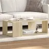 Image de vidaXL Table basse chêne sonoma 89,5x48x30 cm bois d'ingénierie, table d'appoint, table de salon, table latérale, bout de 848152