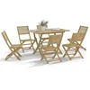 Image de vidaXL Ensemble à manger de jardin 7 pcs Bois d'acacia solide, ensemble de salle à manger d'extérieur, meuble de salle à 3295002