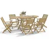 Image de vidaXL Ensemble à manger de jardin 7 pcs Bois d'acacia solide, ensemble de salle à manger d'extérieur, meuble de salle à 3295003
