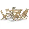 Image de vidaXL Ensemble à manger de jardin 7 pcs Bois d'acacia solide, ensemble de salle à manger d'extérieur, meuble de salle à 3295005