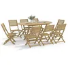 Image de vidaXL Ensemble à manger de jardin 9 pcs bois d'acacia solide, ensemble de salle à manger d'extérieur, meuble de salle à 3295006