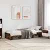 Image de vidaXL Cadre de lit chêne fumé 90x200 cm bois d'ingénierie, meuble de chambre à coucher, sommier, lit à panneaux, lit, lit 849583