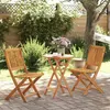 Image de Bois Vidaxl bois massif 3 pieces 2 personnes salon de jardin