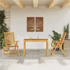 Image de vidaXL 3-delige Tuinset massief acaciahout3295254