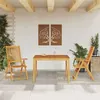Image de vidaXL Ensemble à manger de jardin 3 pcs Bois d'acacia solide, ensemble de salle à manger d'extérieur, meuble de salle à 3295255