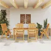 Image de vidaXL Ensemble à manger de jardin 7 pcs Bois d'acacia solide, ensemble de salle à manger d'extérieur, meuble de salle à 3295258
