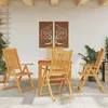 Image de vidaXL Ensemble à manger de jardin 5 pcs Bois d'acacia solide, ensemble de salle à manger d'extérieur, meuble de salle à 3295261