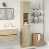 Image de Armoire de salle de bain Chêne sonoma 32x25,5x190 cm Aggloméré