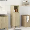 Image de vidaXL Armoire salle de bain chêne sonoma 30x30x100 cm, armoire de rangement de salle de bain, meuble de salle de bain, 849659