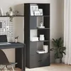 Image de vidaXL Bibliothèque noir 70x36x189 cm bois d'ingénierie3295318