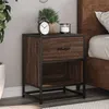 Image de vidaXL Table de chevet chêne marron 40x31x50 cm bois d'ingénierie 848692