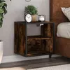 Image de Table de chevet murale Chêne fumé 40x31x39,5 cm