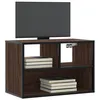 Image de vidaXL Meuble TV chêne brun 60x31x39,5 cm bois d'ingénierie et métal 848918