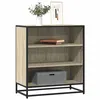 Image de Buffet chêne sonoma 68x35x76 cm bois d ingénierie et métal