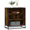 Image de Buffet chêne fumé 68x35x76 cm bois d ingénierie et métal