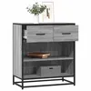 Image de vidaXL Buffet sonoma gris 68x35x76 cm bois d'ingénierie, armoire de rangement, meuble d'entrée, meuble d'appoint, meuble de 848987