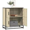 Image de vidaXL Buffet chêne sonoma 68x35x76 cm bois d'ingénierie, armoire de rangement, meuble d'entrée, meuble d'appoint, meuble de 848990