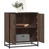 Image de vidaXL Buffet chêne marron 68x35x76 cm bois d'ingénierie, armoire de rangement, meuble d'entrée, meuble d'appoint, meuble de 848993