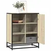 Image de vidaXL Buffet chêne sonoma 62x35x76 cm bois d'ingénierie, armoire de rangement, meuble d'entrée, meuble d'appoint, meuble de 848995